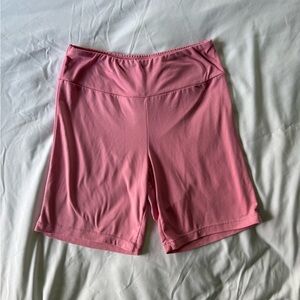 Pink Fashion Nova bike shorts